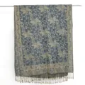 Blue paisley jacquard tassel scarf, soft imitation cashmere long shawl for women and daily fashion wear. - 04 / 180*70cm
