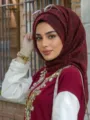 Elastic metallic hijab for women, shimmery pleated head cover scarf, elegant daily Muslim wear. - 18