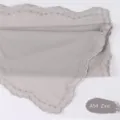 Pañuelo Chifón Perla Hijab Bordado Borde Ondulado Chal Envolvente Gris Variante A54 Zinc - A54
