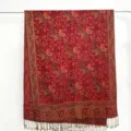 Classic paisley jacquard faux cashmere winter scarf with fringe, stylish warm long shawl. - 15 / 180*70cm