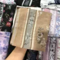 Floral print Malaysian square headscarf, soft voile fabric, stylish daily sun protection hijab. - 14