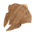 Solid color modal triangular scarf, soft and breathable headscarf or shawl in camel. - Coffee