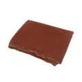 Brown chiffon hijab with gold bead trim, elegant plain long scarf for women daily wear - Brown / 175*70cm