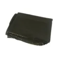 Black chiffon hijab with gold chain trim, stylish solid color long scarf for women spring summer. - Black / 175*70cm