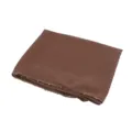 Women's solid chiffon long scarf with stylish gold chain edge minimalist hijab spring summer - Brown / 175*70cm