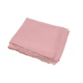 Solid color chiffon long hijab for women with gold chain trim, elegant spring summer scarf. - Pink / 175*70cm