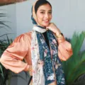 Chiffon printed ethnic shawl scarf variant, elegant floral design for beach and daily wear. - Size 15