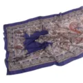 Μπλε μαντήλα από σιφόν με paisley σχέδιο, μαλακή, άνετη και αναπνεύσιμη για γυναίκες. - 13