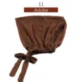 Gorro modal elástico de color sólido ajustable transpirable tocado cómodo para uso diario - 阿多比土黄