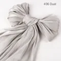 Silberner schimmernder Seidenschal Stoff Schleife eleganter weicher Mode Damenartikel neu - #36 Staub