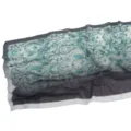 Green paisley printed pearl chiffon scarf, soft breathable spring summer head wrap. - 44