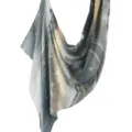 Fashion abstract print satin scarf, soft breathable draped women shawl and headscarf. - 80*180cm / 130