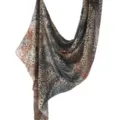 Leopard print long scarf polyester cotton hijab lightweight fashion head wrap shawl for women - 80*180cm / 134