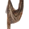 Classic leopard print long scarf lightweight fashion hijab shawl for women daily wear 180cm - 80*180cm / 133