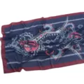 Elegant paisley printed chiffon scarf, soft breathable floral shawl for women spring summer. - 47