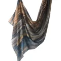 Fashion digital printed polyester cotton scarf, elegant artistic landscape shawl for women. - 80*180cm / 140