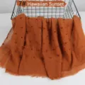 Solid color lightweight breathable cotton linen crinkled tassel scarf shawl for women. - Brown