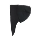 Black mercerized cotton mesh hijab cap breathable long tail pullover cap for women daily wear - One Size / Black