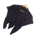 Sciarpa triangolare tinta unita in modal donna morbida traspirante hijab elastico - Blu navy