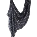 Grey leopard print fashion long scarf for women, elegant daily casual winter accessory. - 141 / 80*180cm
