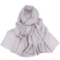 Lightweight solid color breathable modal scarf soft stylish casual everyday shawl. - Light Greyish Purple