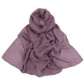 Solid purple modal breathable scarf lightweight cotton linen shawl head wrap for women - Dark Purple