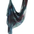 Abstract print silk scarf stylish long shawl elegant neck wrap for women fashionable accessory - 85*180cm / Abstract Ink Art (33)