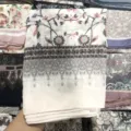 110x110cm Floral Print Voile Square Scarf Fashion Muslim Hijab Headwrap Shawl Wrap - 33
