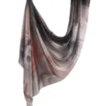 Elegant gradient silk scarf abstract print lightweight fashion shawl for women daily wear elegance - 85*180cm / Black Grey Pink Abstract Print (39)