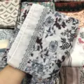 Border floral print chiffon square hijab scarf lightweight breathable Muslim headwear shawl - 77