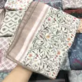 Floral print voile square scarf for women, lightweight sun protection hijab and stylish shawl. - 91