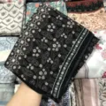 Black Floral Square Hijab Voile Muslim Scarf Malay Headwear Shawl Sun Protection - 83