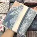 Fashion printed square headscarf, chic geometric floral design, lightweight sun protection shawl. - 75