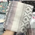 Encrypted voile square scarf 110cm floral printed Muslim hijab sun protection shawl wrap - 79