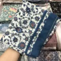 Floral print square scarf lightweight cotton headscarf Muslim hijab shawl for women - 93