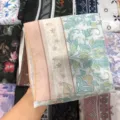 Floral printed voile square scarf, fashionable sun protection hijab and daily neck shawl. - 12