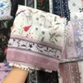 Fashion floral printed fine voile square hijab scarf and sun protection shawl 110cm - Style 08