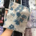 Chic floral print square scarf lightweight bali yarn fashion headscarf elegant women daily shawl - 21