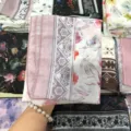 Cross-border voile square scarf, fashionable floral printed sun protection hijab shawl for women. - 25