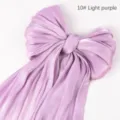 Helles Lila Satin Schleife Haaraccessoire, glänzende Seide große Schleife für Damen Frisur. - 10# Hellviolett