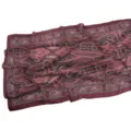 Burgundy paisley chiffon scarf, lightweight soft breathable spring summer headscarf accessory. - 30