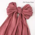 Einfarbig glänzender Seidenschal Schleife Variante Altrosa Elegantes Modeaccessoire - 25# Altrosa