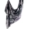 Modal cotton printed women scarf stylish watercolor abstract pattern lightweight shawl hijab - 45