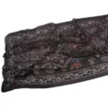 Dark Floral Print Chiffon Scarf Elegant Paisley Shawl Lightweight Breathable Head Scarf - 35