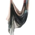 Fashion abstract print satin scarf, soft breathable stylish variant headscarf for daily wear. - 161 / 80*180cm