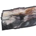 Abstract printed chiffon scarf, lightweight fashion spring summer shawl for women. - 61