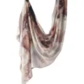 Fashionable digital printed polyester-cotton scarf, soft breathable shawl for women daily wear. - 80*180cm / 136