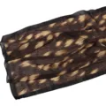 Bohemian abstract print chiffon scarf with black border lightweight spring summer sun shawl - 74