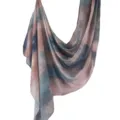 Elegant abstract printed scarf for women, soft lightweight fabric, stylish shawl and headscarf. - 169
