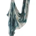 Stunning digital printed satin fashion scarf soft breathable abstract shawl for women use - 177